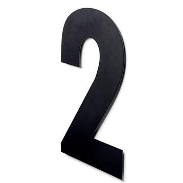 Deurbeslag | Huisnummer 2 | Intersteel | 50 cm, Verzenden, Nieuw