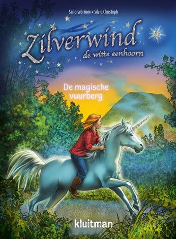 De magische vuurberg / Zilverwind de witte eenhoorn, Verzenden, Zo goed als nieuw, Sandra Grimm