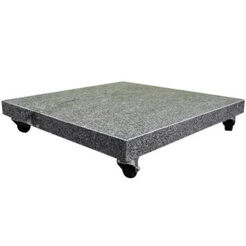 Challenger T2 zweefparasol 300x300 cm taupe met 90 KG voet, Tuin en Terras, Parasols, Ophalen of Verzenden, Nieuw