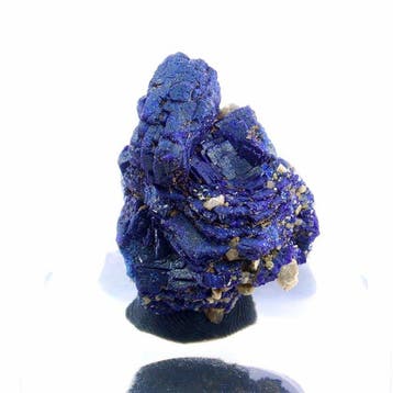 azuriet - Chessy-les-Mines, Beaujolais, Frankrijk - Hoogte:, Verzamelen, Mineralen en Fossielen