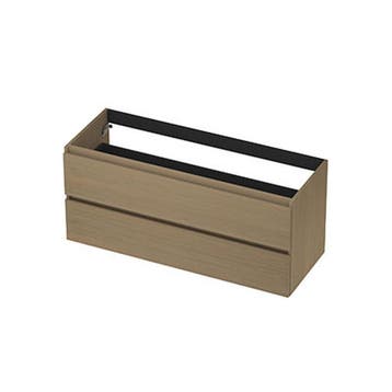 INK - Onderkast 2 Laden Greeploos met Houten Keerlijst -, Ophalen of Verzenden, Nieuw