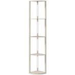 TRUUSK LED Staande Lamp met Hoekplank - Dimbaar - 4 Planken, Verzenden, Nieuw