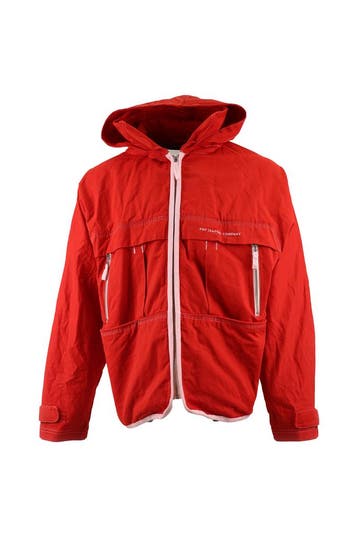 Pop Trading Company Jas in maat L Rood, Verzenden, Zo goed als nieuw, Overige kleuren, Pop Trading Company