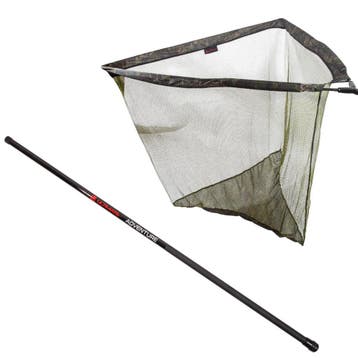Ultimate Full Float Carp Net Camo 36 + Tele Handle Combo, Verzenden, Nieuw