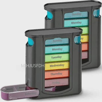 7-Dagen Pillendoos Organizer - 28 Vakjes voor Medicijnen & S, Verzenden, Nieuw