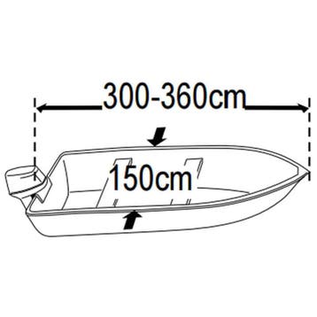 Dekzeil Boot Universeel 300-360cm, Watersport en Boten, Accessoires en Onderhoud, Ophalen of Verzenden, Nieuw