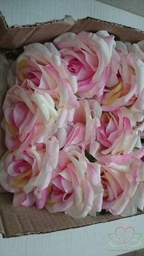 Zijden Roos Groot Roze Peach 60 cm per stuk, Ophalen of Verzenden, Nieuw