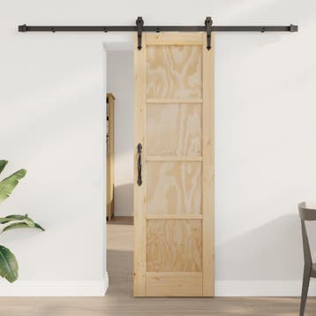vidaXL Schuifdeur ORKDAL 61 x 198,5 cm Massief grenenhout, Verzenden, Nieuw