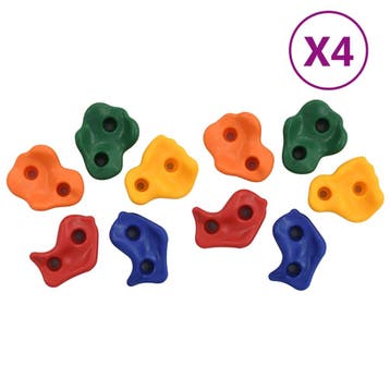 vidaXL Klimstenen 40 st met touw meerkleurig, Sport en Fitness, Klimsport, Verzenden, Nieuw