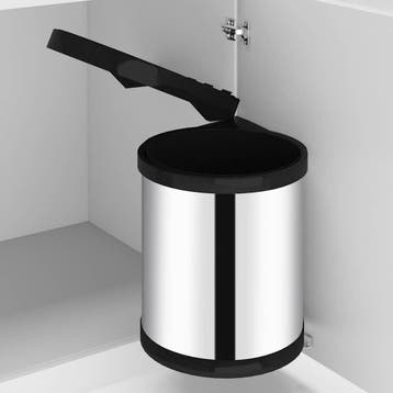 vidaXL Keukenvuilnisbak inbouw 12 L roestvrij staal, Verzenden, Nieuw