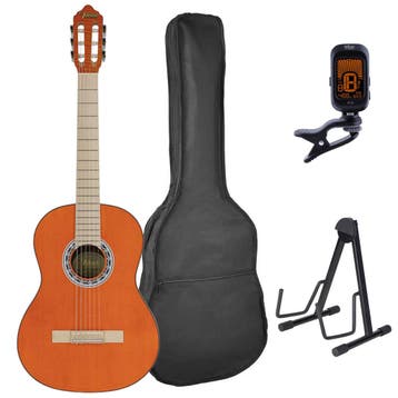Valencia VC354HOR Hybrid Neck Klassieke Gitaar 4/4 Oranje, Ophalen of Verzenden, Nieuw