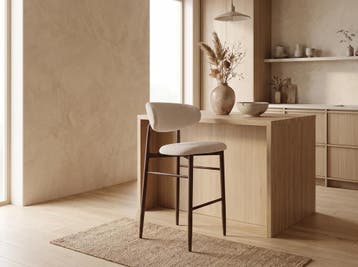 Gigi Barstoel | Hoog & Laag | Japandi - 75 cm | Het Anker, Huis en Inrichting, Stoelen, Ophalen of Verzenden, Nieuw