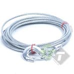 Staalkabel - Lier Staaldraad 6 Mm X 10 Meter Met Haak - Staa, Ophalen of Verzenden, Nieuw