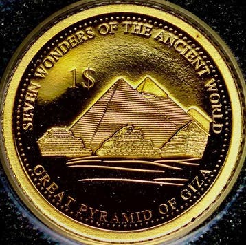 Salomonseilanden. 1 Dollar 2016 Great Pyramid of Giza -