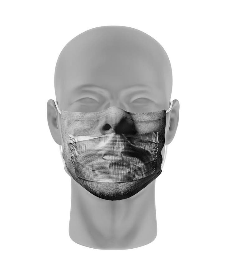 Mondmasker (herbruikbaar) Nihon | ducttape-print | Grijs, Sport en Fitness, Vechtsporten en Zelfverdediging, Vechtsportbescherming