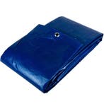 5x6 blauw 150gr afdekzeil met zeilringen - bouwzeil, Ophalen of Verzenden, Nieuw, 15 m² of meer, Zeil