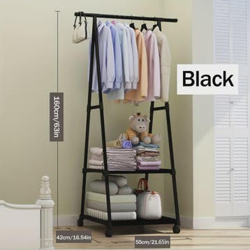Multifunctioneel Driehoek Kledingrek met 2 Legborden - Duurz, Kleding | Dames, Kledingrekken, Verzenden, Nieuw