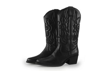 Manfield Cowboy laarzen in maat 37 Zwart, Verzenden, Zwart, Zo goed als nieuw, Manfield