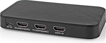 Nedis Digitale Audioconverter - 2-wegs - Ingangen audio / vi, Verzenden, Zo goed als nieuw