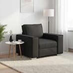 vidaXL Sofa Stoel Zwart 100 cm Nep Leer, Huis en Inrichting, Banken | Bankstellen, Verzenden, Nieuw, Leer, Minder dan 150 cm