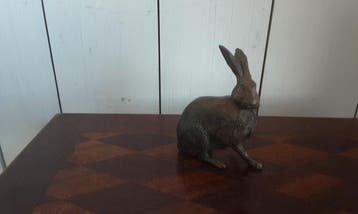 P. Chenet - Beeld, Haas - 10 cm - Brons