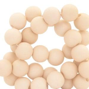 30 x  matte acryl kralen 8mm Honey blush yellow (Ø1.9mm), Ophalen of Verzenden, Nieuw, Kraal