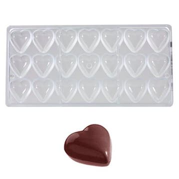 Bonbonvorm Chocolate World Hart (21x) 33x33x11 mm, Verzenden, Nieuw