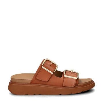 Fitflop Gen-FF Buckle Two-Bar slippers voor dames, Kleding | Dames, Schoenen, Slippers, Overige kleuren, Verzenden, Nieuw