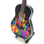 Miniatuur klassieke gitaar Happy Birthday, Ophalen of Verzenden, Nieuw, Pop, Beeldje of Miniatuur