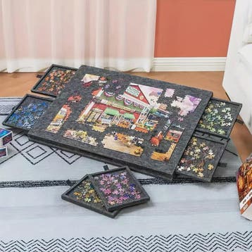 Puzzelbord met 6 Lades - Draagbare Non-Slip Organizer voor 1, Verzenden, Nieuw