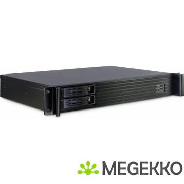 Inter-Tech 1.5U-1528L Rack Zwart computerbehuizing, Verzenden, Nieuw
