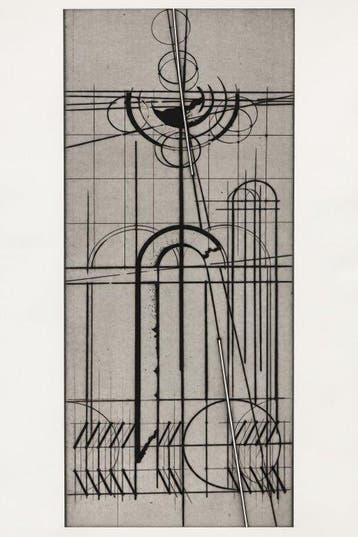 Walter Valentini (1928–2022) - Silver leaf 98x70 cm.-