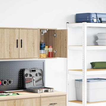 vidaXL Garagewandkast sonoma bewerkt hout eikenkleurig, Verzenden, Nieuw