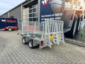 Ifor Williams machinetransporter met klep en loofrekken!, Nieuw