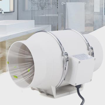 Stille Afzuigventilator 220V voor Kanalen - Keuken, Badkamer, Verzenden, Nieuw