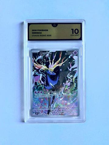 Pokémon - 1 Graded card - Xerneas 091/096 Foil, Full art -, Nieuw