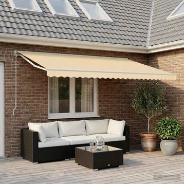vidaXL Vervangingsdoek voor luifelrok gestreept 600 cm, Tuin en Terras, Verzenden, Nieuw