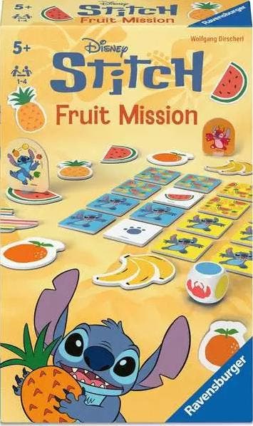 Stitch Fruit Mission - Pocketspel | Ravensburger -, Hobby en Vrije tijd, Gezelschapsspellen | Bordspellen, Nieuw, Verzenden