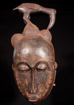 Dansmasker - Baule masker - 36 cm - Ivoorkust
