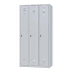 Nieuwe metalen locker | 3 deurs - 3 delig | kluisjes | grijs, Huis en Inrichting, Kasten | Lockerkasten, Ophalen of Verzenden