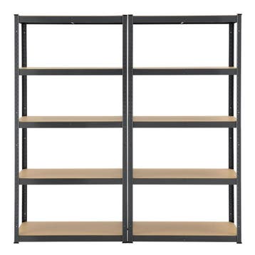 Stellingkast / Opbergkast - Set van 2 - 180x90x40 cm grijs, Verzenden, Nieuw