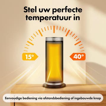 Elektrische Kachel 2000W - Keramische Ventilatorkachel -, Ophalen of Verzenden, Zo goed als nieuw