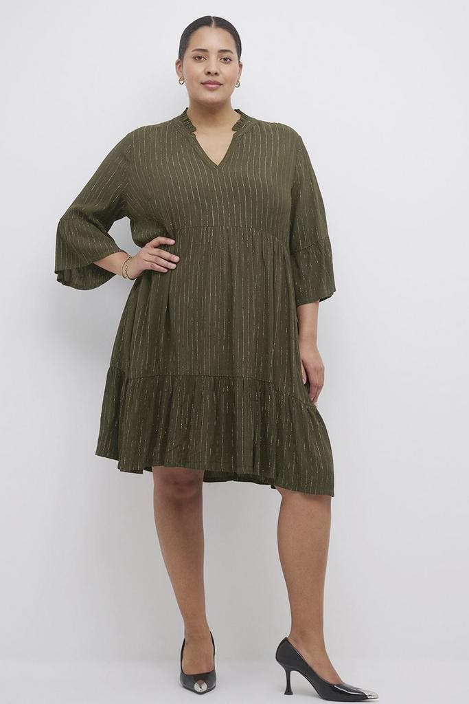 Kaffe Curve eco jurk Lio glitterdraa Maat:, Kleding | Dames, Jurken, Overige kleuren, Nieuw, Verzenden