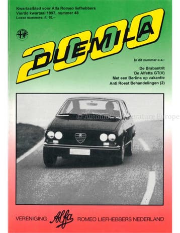1997 ALFA ROMEO CLUB DUEMILA MAGAZINE 48 NEDERLANDS, Nieuw, Alfa Romeo, Author