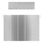 ProPlus 5-delig kookwindscherm - aluminium - inklapbaar -..., Caravans en Kamperen, Kampeeraccessoires, Ophalen of Verzenden, Nieuw