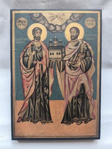 Icoon - Bulgaars handgeschilderde icoon van de heilige