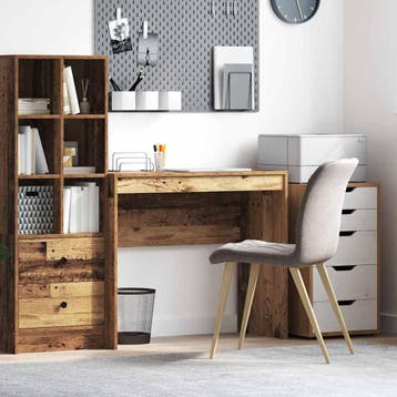 vidaXL Bureau Oudhout 90 x 40 x 76 cm, Verzenden, Nieuw