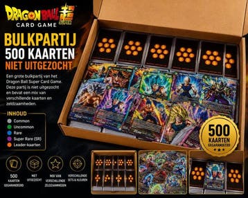 Dragon Ball Super Card Game – Bulkpartij van 500 kaarten –, Nieuw