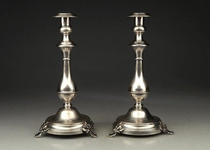 WMF - Kaarsenhouder - Verzilverd, Antiek en Kunst, Kunst | Designobjecten