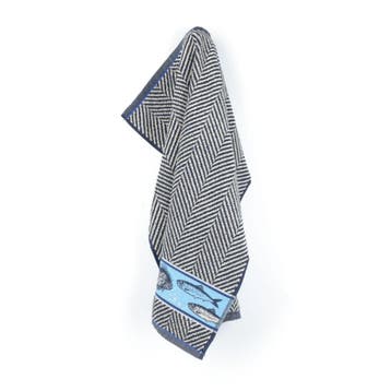 Handdoek Vis Dark Blue, Verzenden, Nieuw